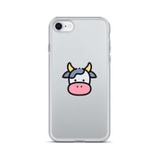 Cover Trasparente iPhone® Cow Face-Smartphone-Biiply-iPhone SE-Biiply