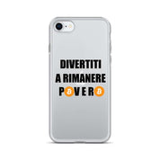 Cover Trasparente iPhone® Divertiti a rimanere povero btc-Smartphone-Biiply-iPhone SE-Biiply