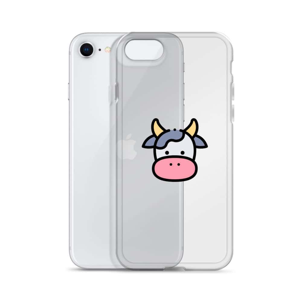 Cover Trasparente iPhone® Cow Face-Smartphone-Biiply-Biiply