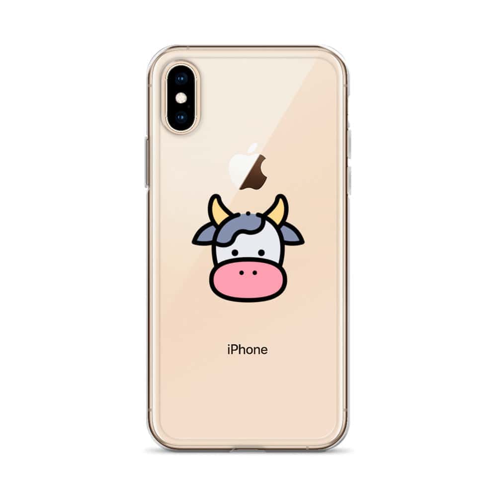 Cover Trasparente iPhone® Cow Face-Smartphone-Biiply-Biiply