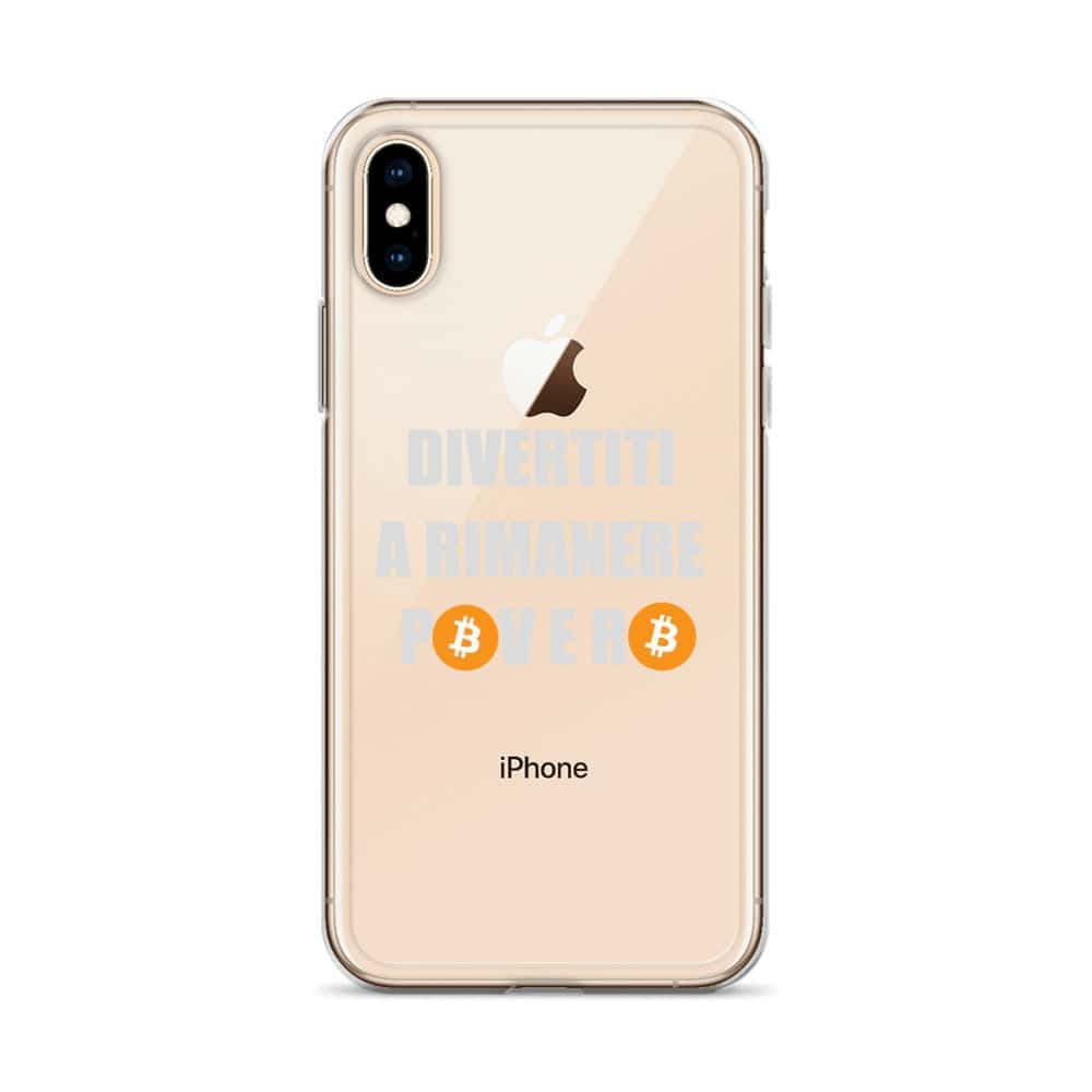 Cover Trasparente iPhone® Divertiti a Rimanere Povero-Smartphone-Biiply-Biiply