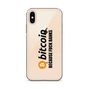Cover Trasparente iPhone® Bitcoin Fuck Banks-Smartphone-Biiply-Biiply