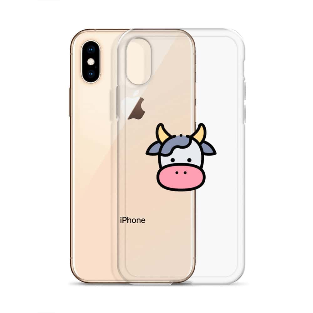 Cover Trasparente iPhone® Cow Face-Smartphone-Biiply-Biiply