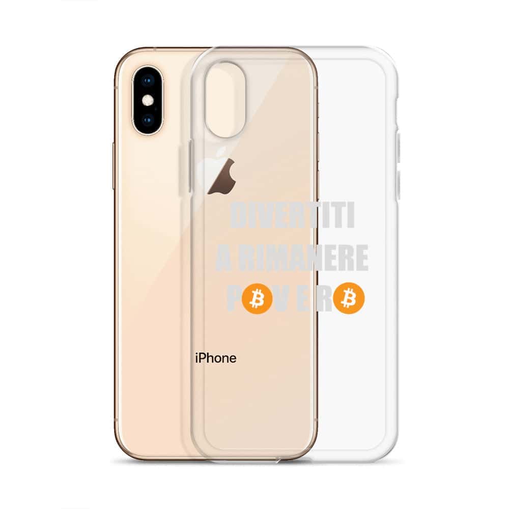 Cover Trasparente iPhone® Divertiti a Rimanere Povero-Smartphone-Biiply-Biiply