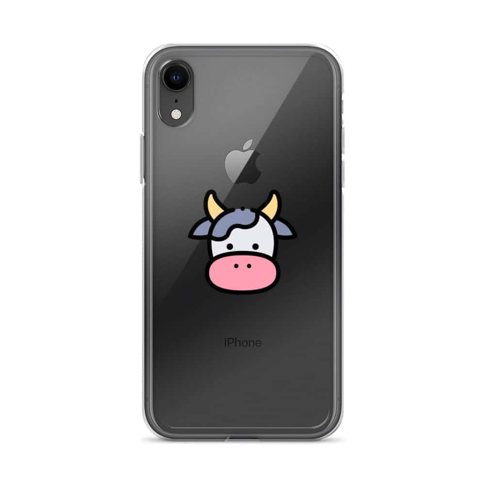 Cover Trasparente iPhone® Cow Face-Smartphone-Biiply-iPhone XR-Biiply