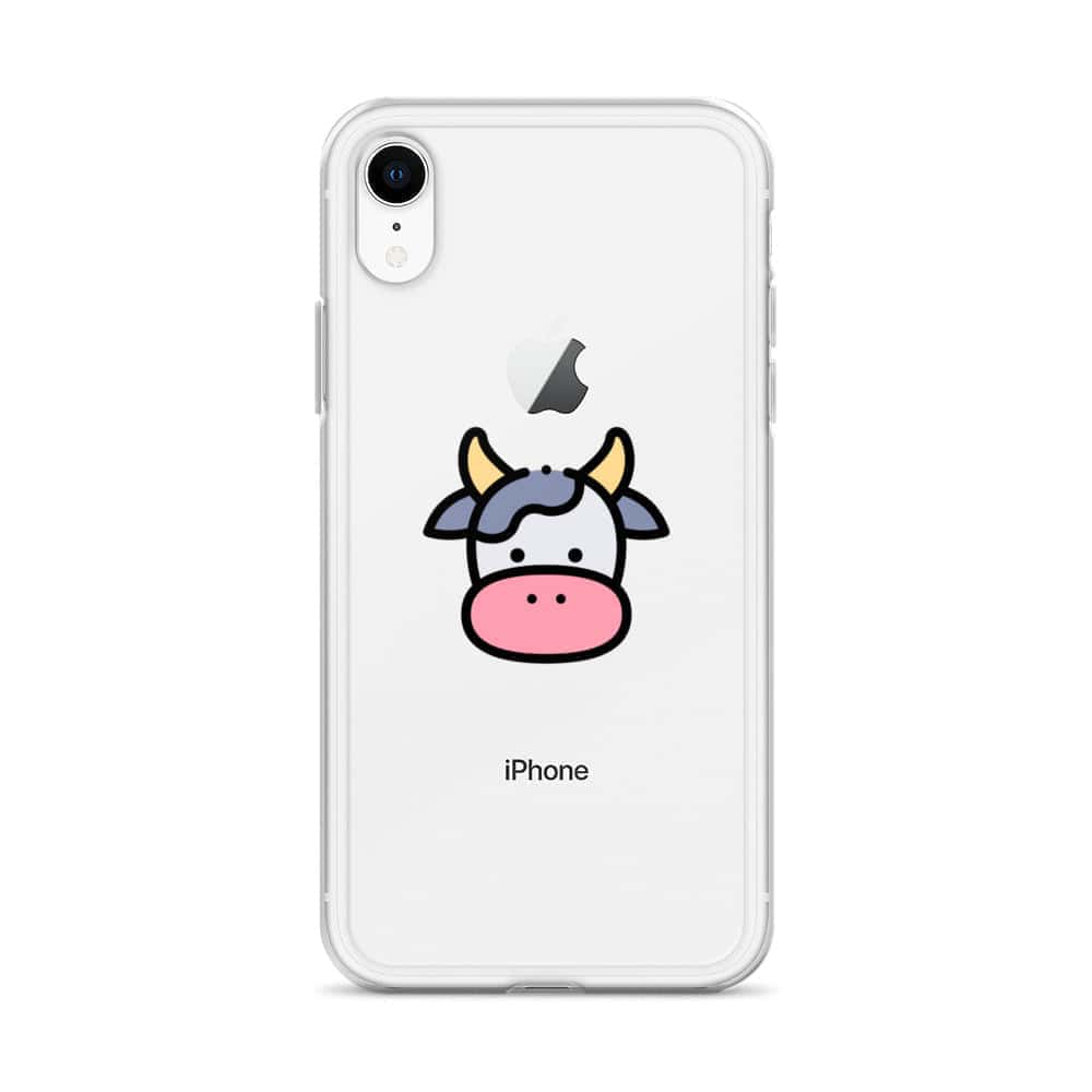 Cover Trasparente iPhone® Cow Face-Smartphone-Biiply-Biiply