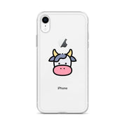 Cover Trasparente iPhone® Cow Face-Smartphone-Biiply-Biiply