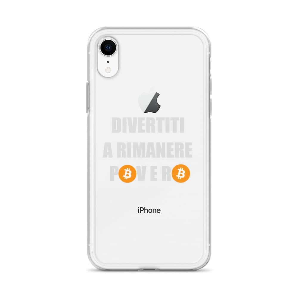 Cover Trasparente iPhone® Divertiti a Rimanere Povero-Smartphone-Biiply-Biiply