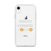 Cover Trasparente iPhone® Divertiti a Rimanere Povero-Smartphone-Biiply-Biiply