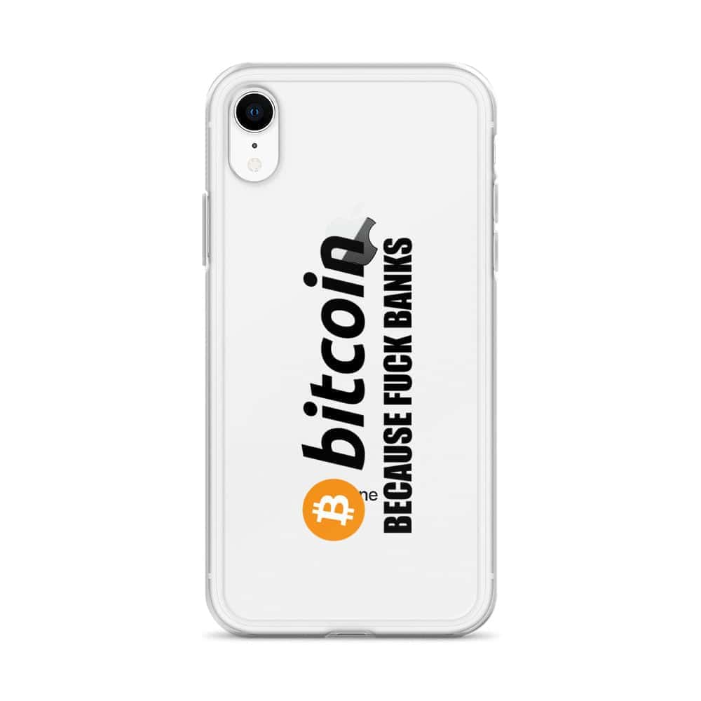 Cover Trasparente iPhone® Bitcoin Fuck Banks-Smartphone-Biiply-Biiply