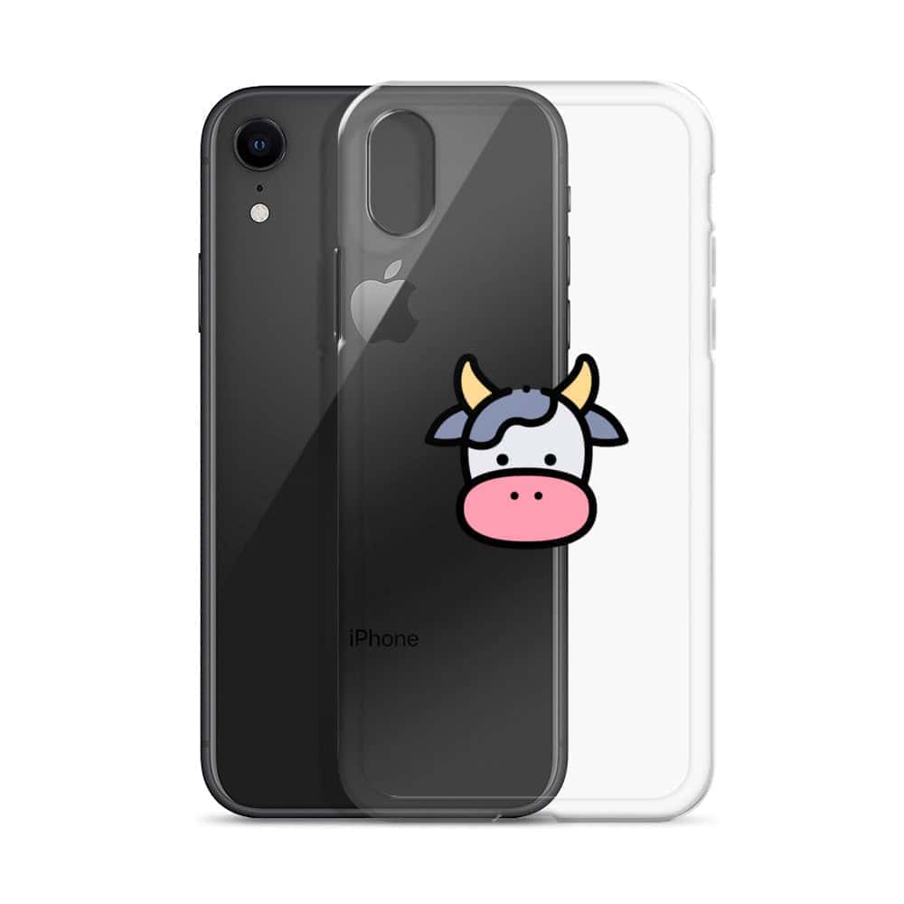 Cover Trasparente iPhone® Cow Face-Smartphone-Biiply-Biiply