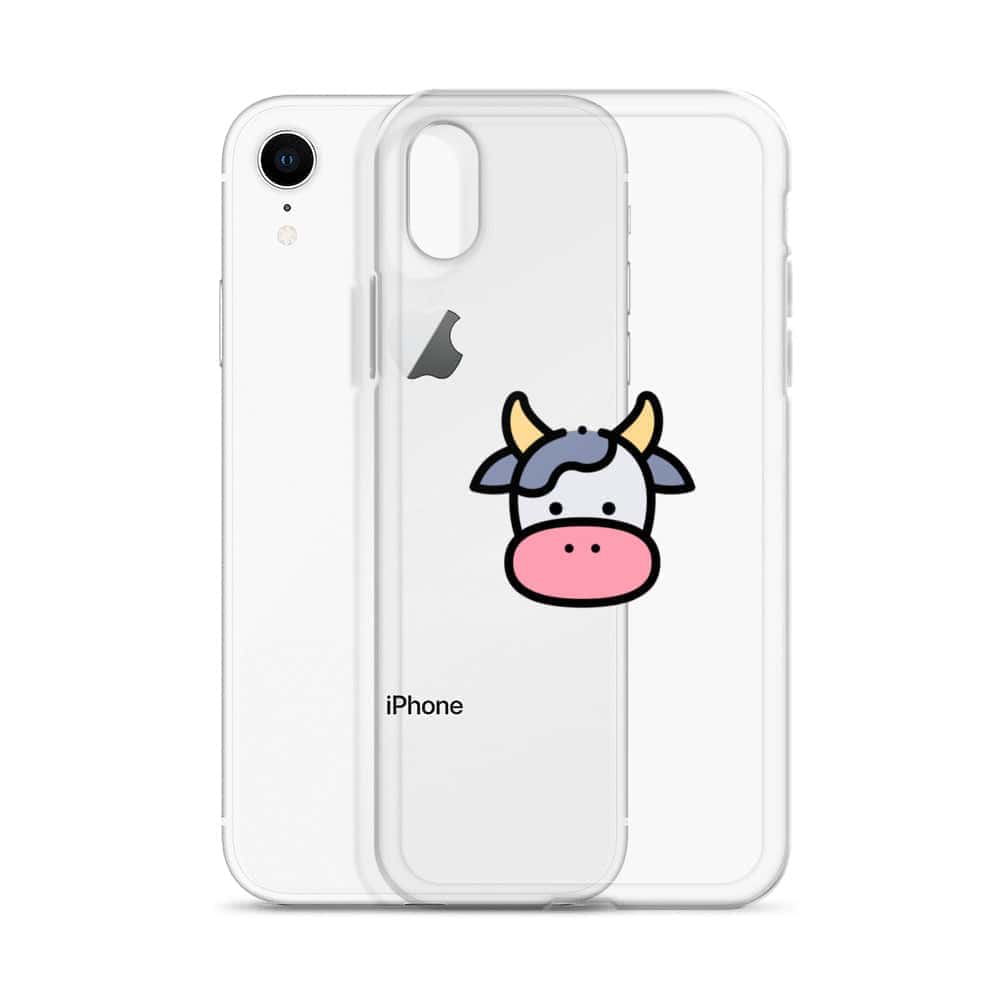 Cover Trasparente iPhone® Cow Face-Smartphone-Biiply-Biiply