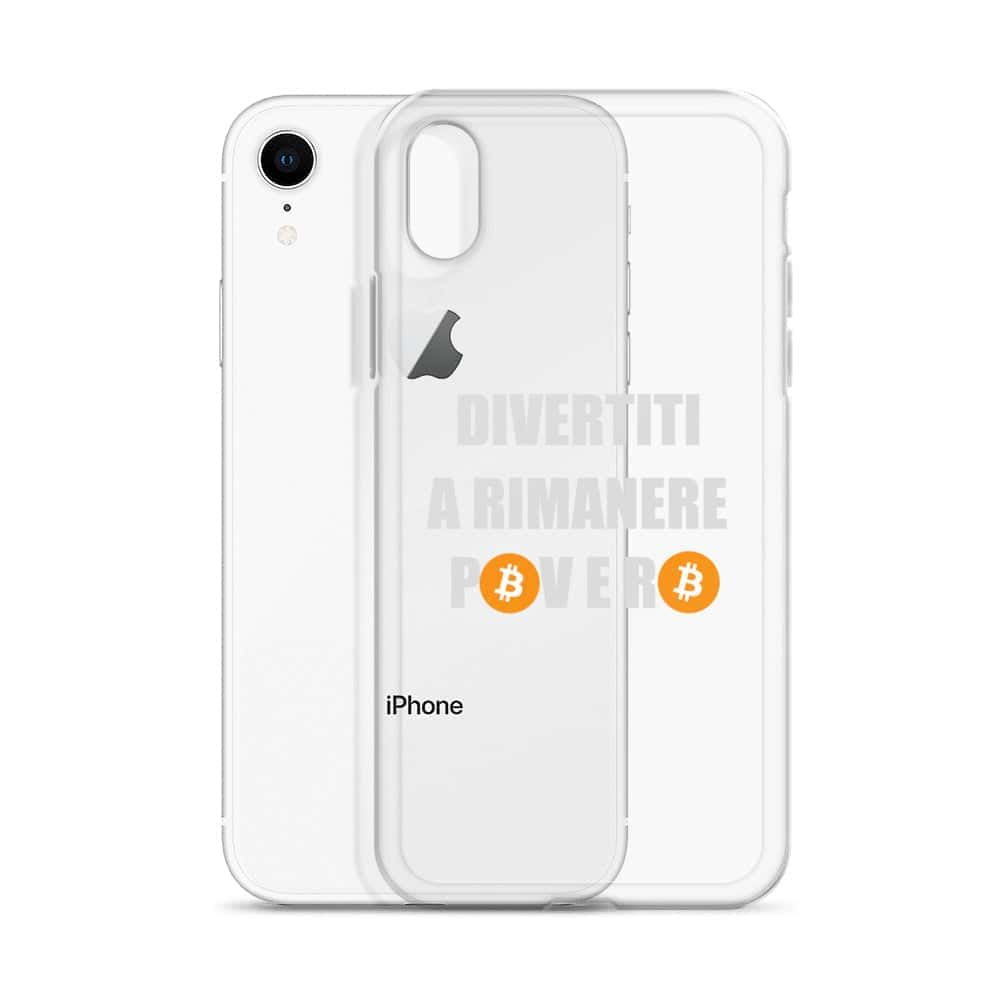 Cover Trasparente iPhone® Divertiti a Rimanere Povero-Smartphone-Biiply-Biiply