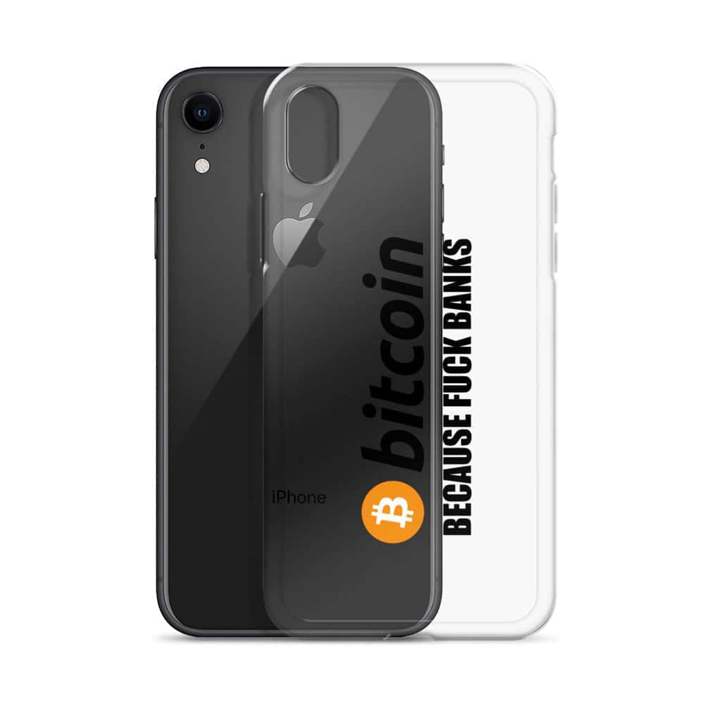 Cover Trasparente iPhone® Bitcoin Fuck Banks-Smartphone-Biiply-Biiply