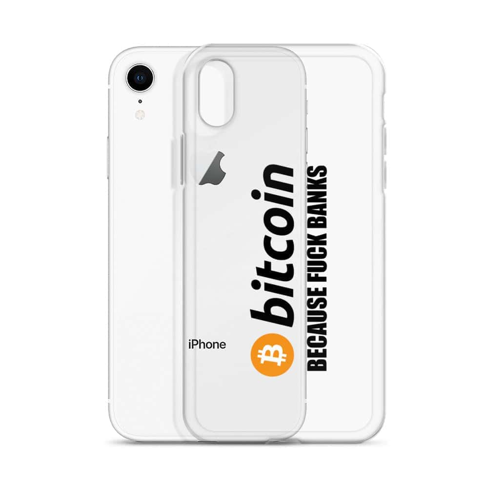 Cover Trasparente iPhone® Bitcoin Fuck Banks-Smartphone-Biiply-Biiply