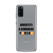 Cover Trasparente Samsung® Divertiti a rimanere povero btc-Smartphone-Biiply-Samsung Galaxy S20-Biiply