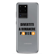 Cover Trasparente Samsung® Divertiti a rimanere povero btc-Smartphone-Biiply-Samsung Galaxy S20 Ultra-Biiply