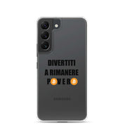 Cover Trasparente Samsung® Divertiti a rimanere povero btc-Smartphone-Biiply-Samsung Galaxy S22-Biiply