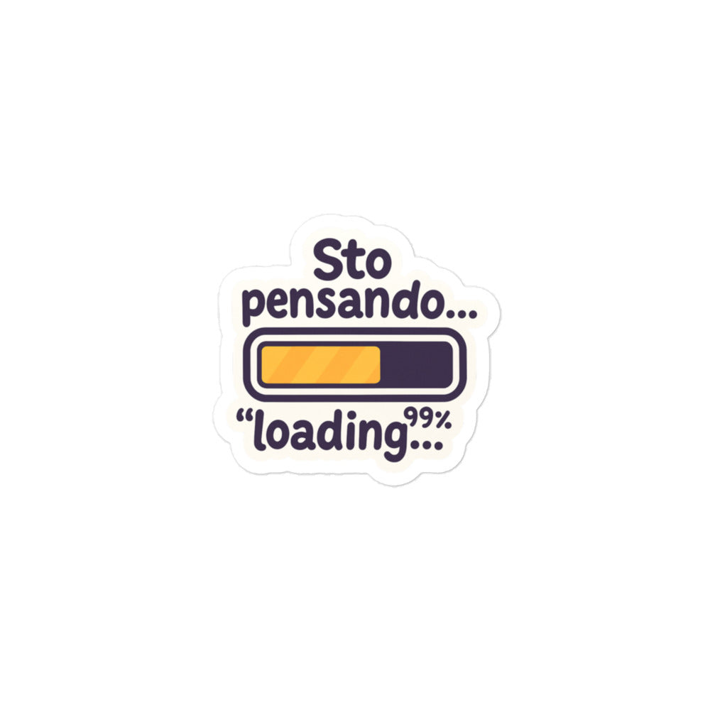 Sticker Sto Pensando-Sticker-Biiply-3″×3″-Biiply