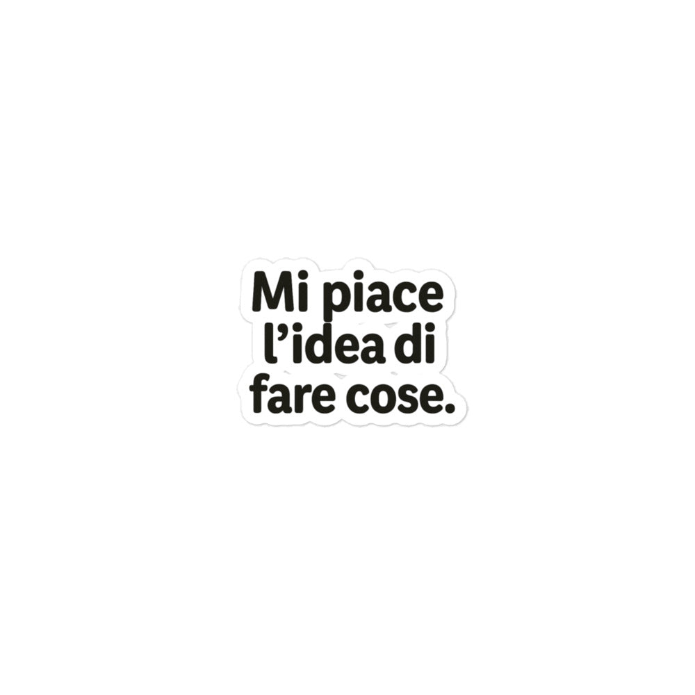 Sticker Mi Piace L'idea di fare cose-Sticker-Biiply-3″×3″-Biiply