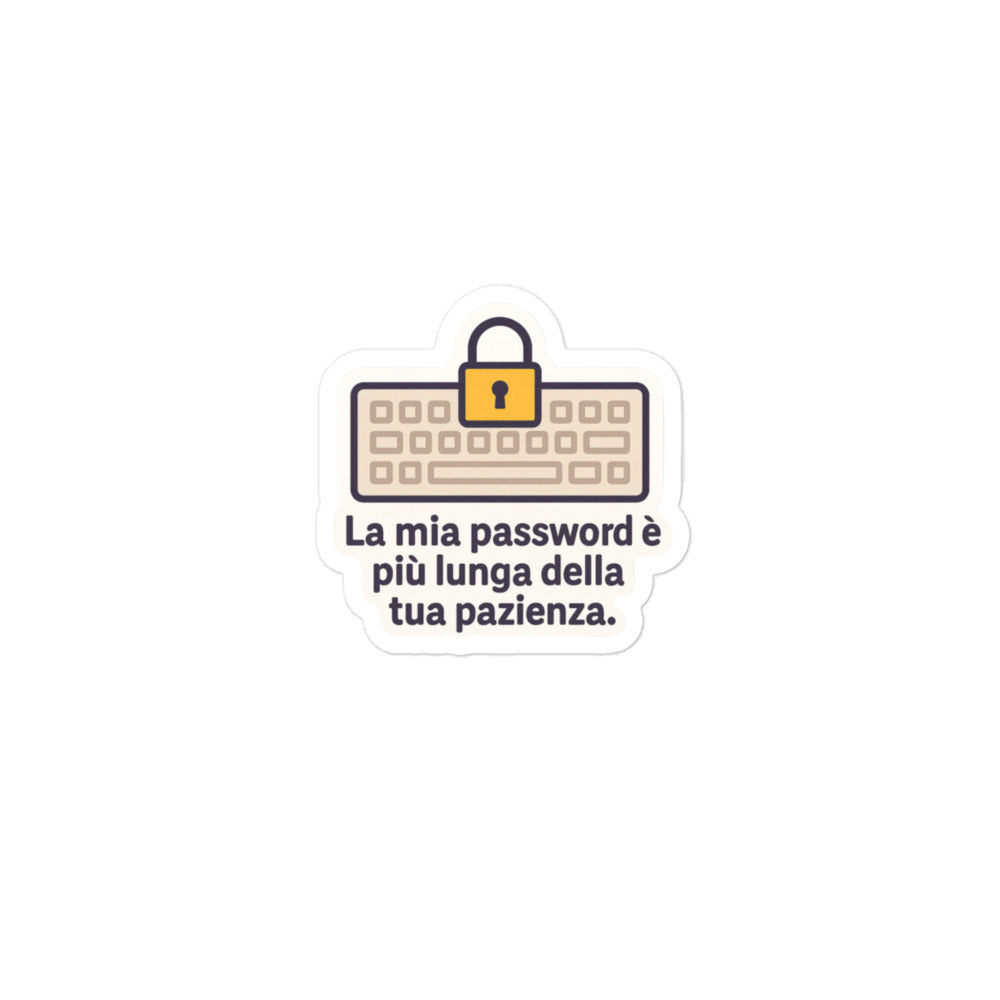 Sticker La Mia Password-Sticker-Biiply-3″×3″-Biiply