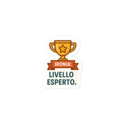 Sticker Ironia Livello Esperto-Sticker-Biiply-3″×3″-Biiply