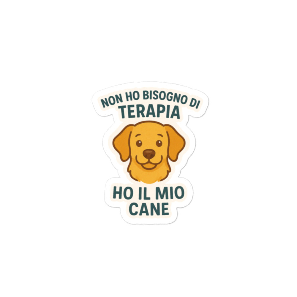 Sticker Non ho Bisogno di Terapia-Sticker-Biiply-4″×4″-Biiply