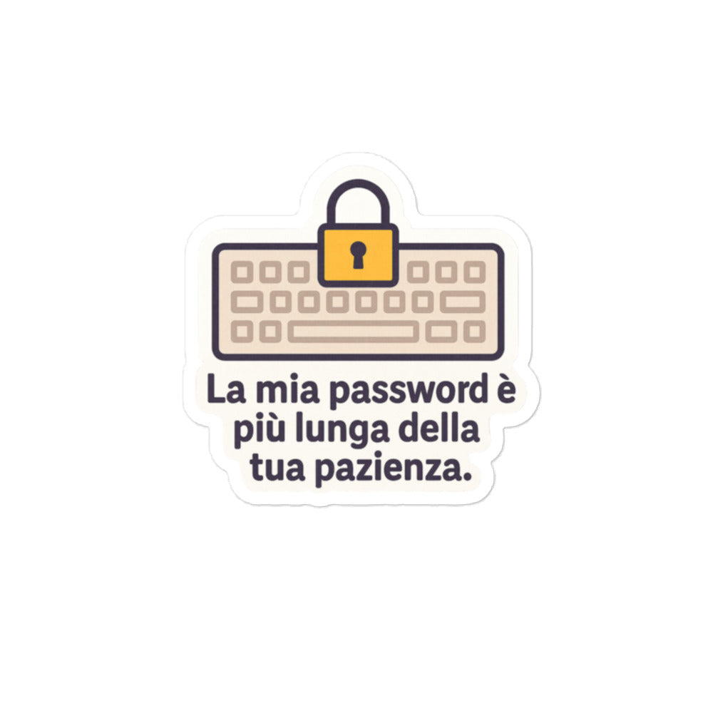 Sticker La Mia Password-Sticker-Biiply-4″×4″-Biiply