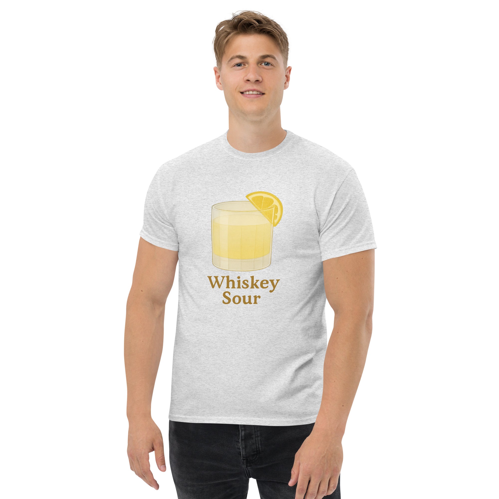 T-shirt Unisex Whiskey Sour-DTG-Biiply-Cenere-S-Biiply