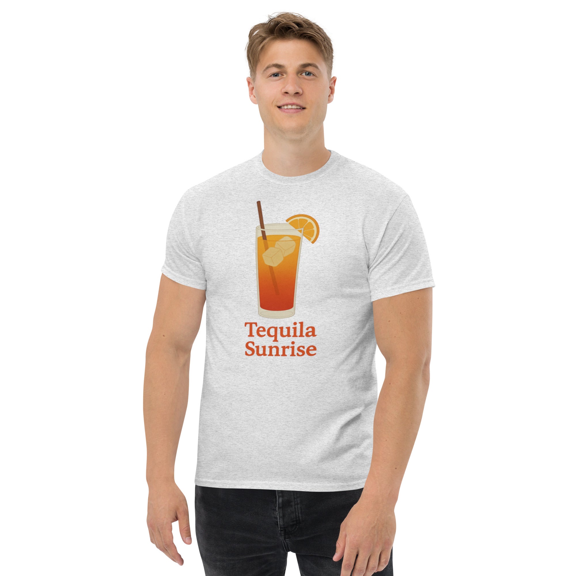 T-shirt Unisex Tequila Sunrise-DTG-Biiply-Cenere-S-Biiply