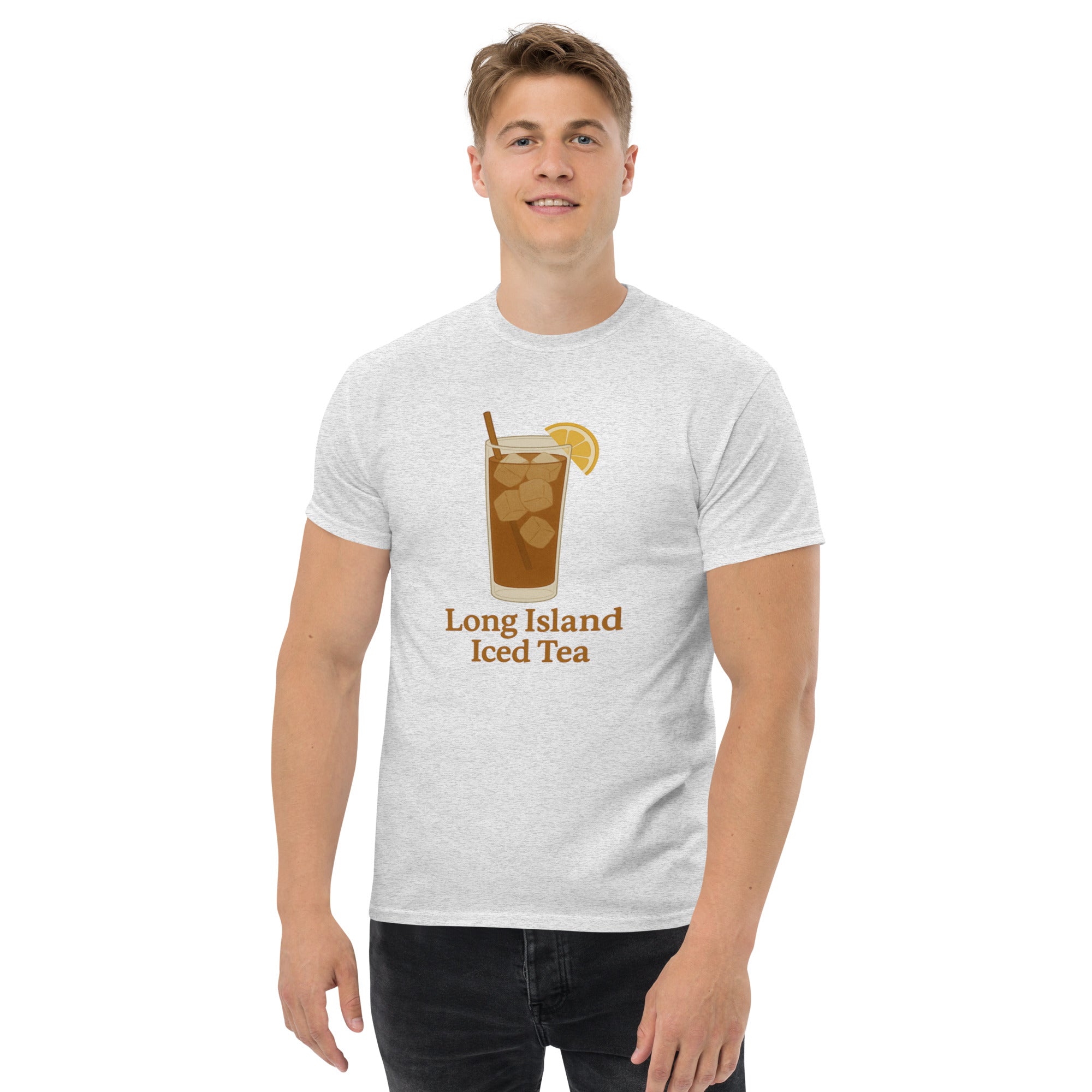 T-shirt Unisex Long Island Iced Tea-DTG-Biiply-Cenere-S-Biiply