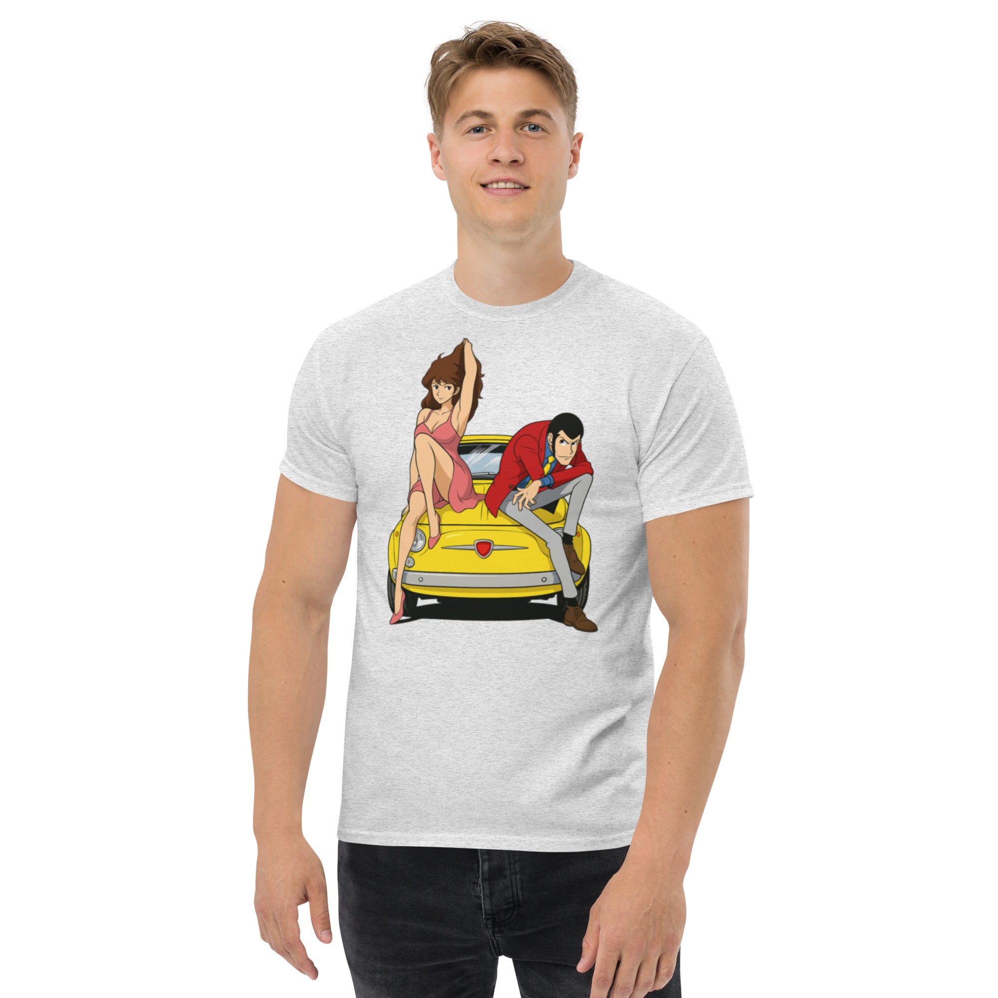 T-shirt Unisex Lupin-DTG-Biiply-Cenere-S-Biiply