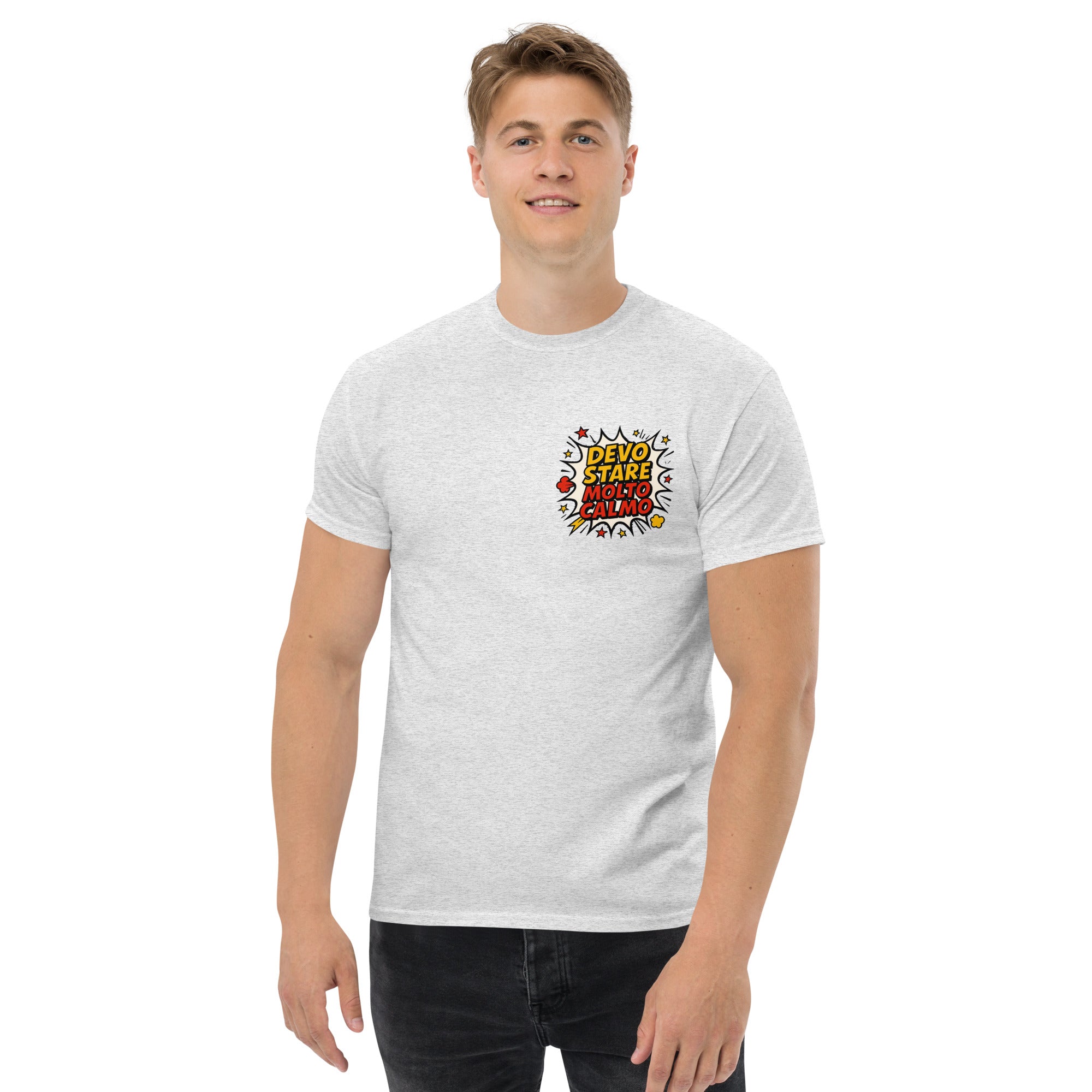 T-shirt Stampata Unisex Devo stare molto calmo