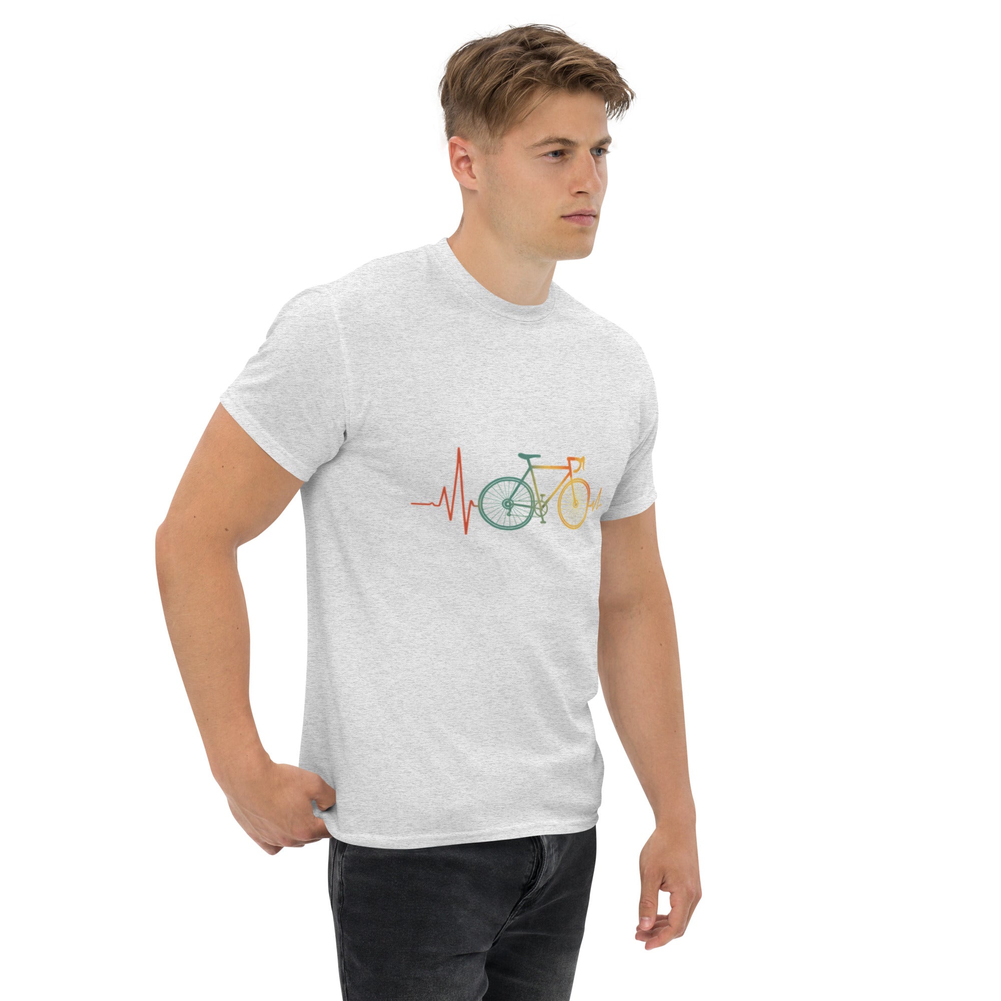 T-shirt Unisex Battito con Bici grossa-DTG-Biiply-Biiply