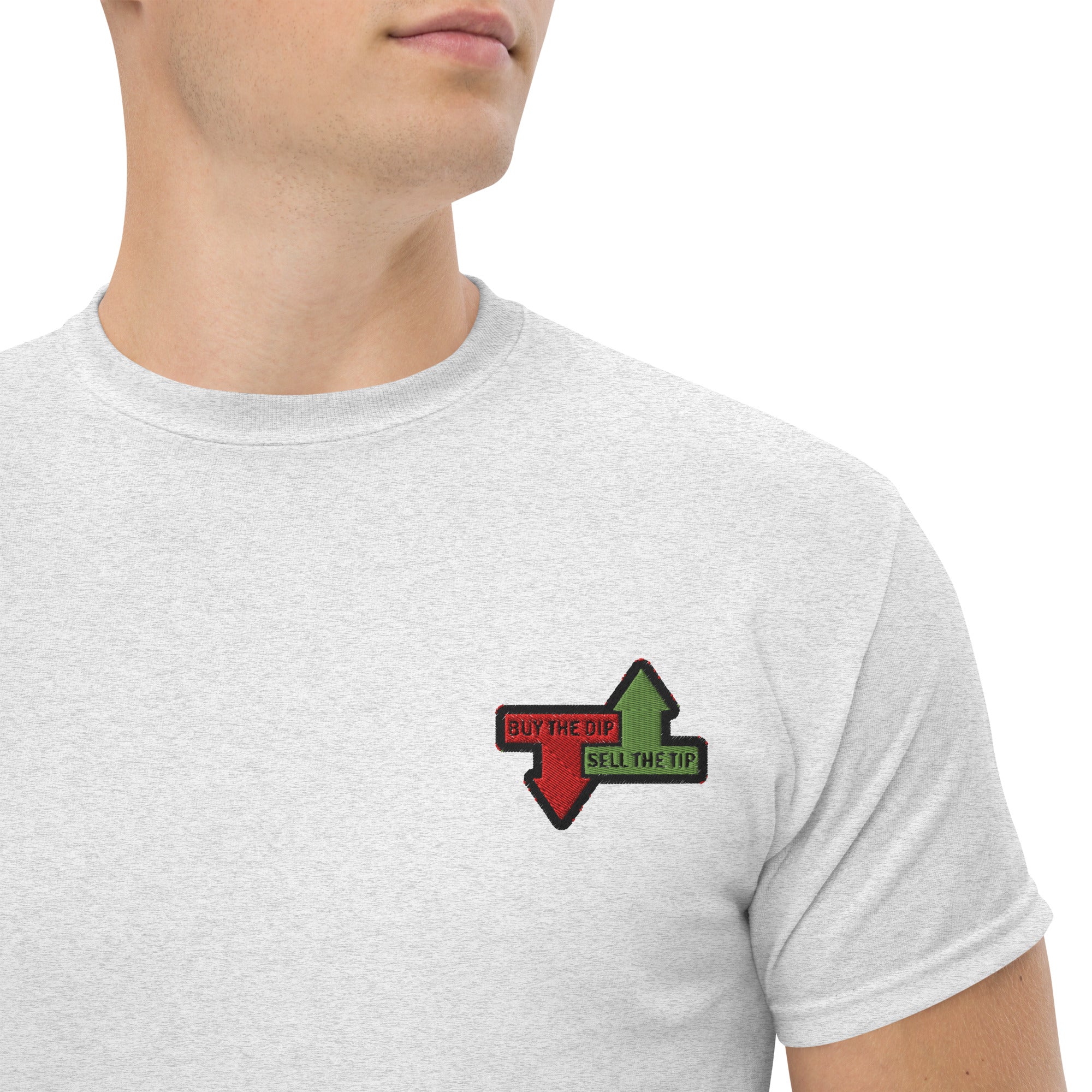 T-shirt Unisex Buy The dip Sel the tip-Ricamati-Biiply-Cenere-S-Biiply