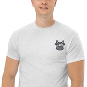 T-shirt Unisex Faccia Mucca-Ricamati-Biiply-Biiply