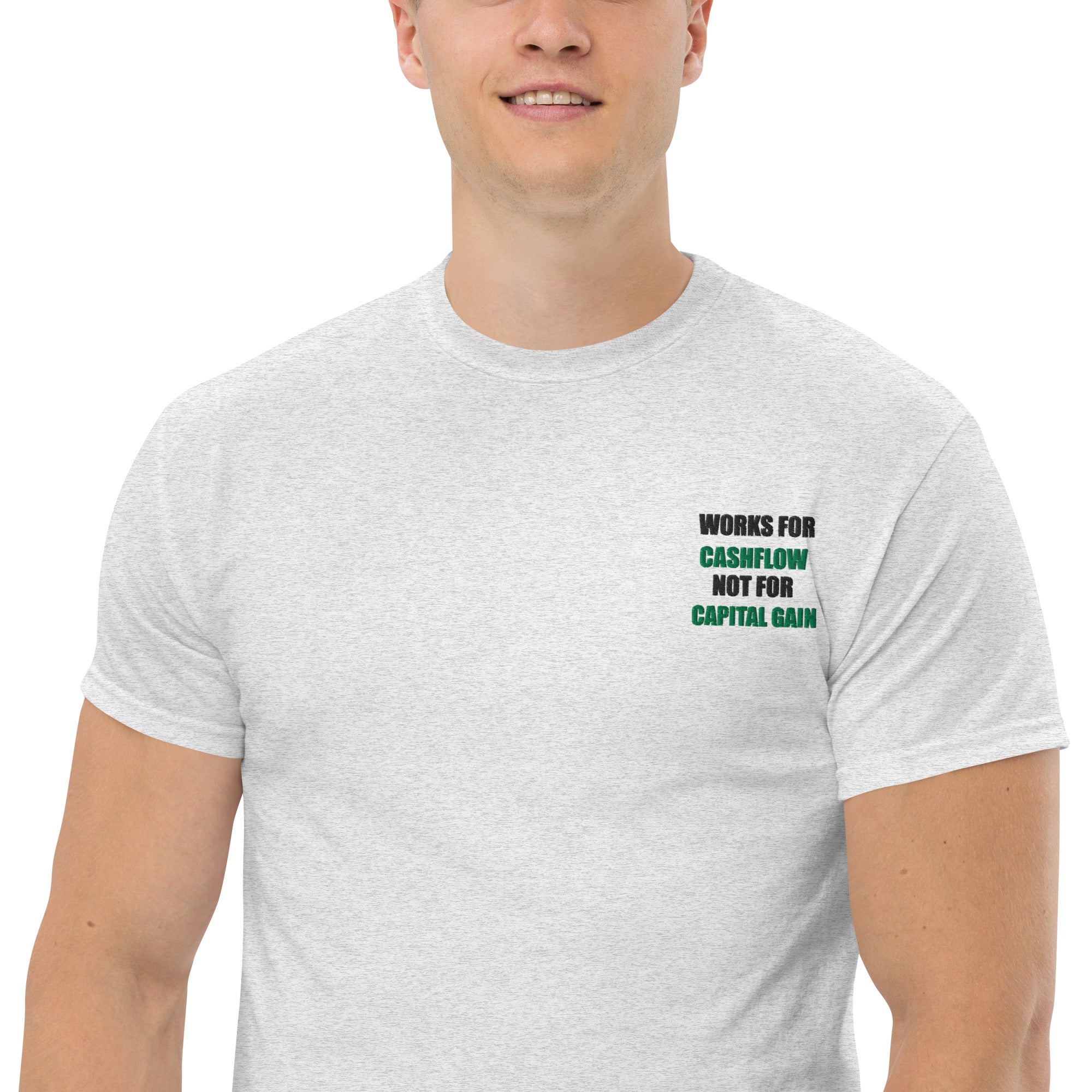 T-shirt Unisex Works Cashflow not Capitalgain-Ricamati-Biiply-Biiply