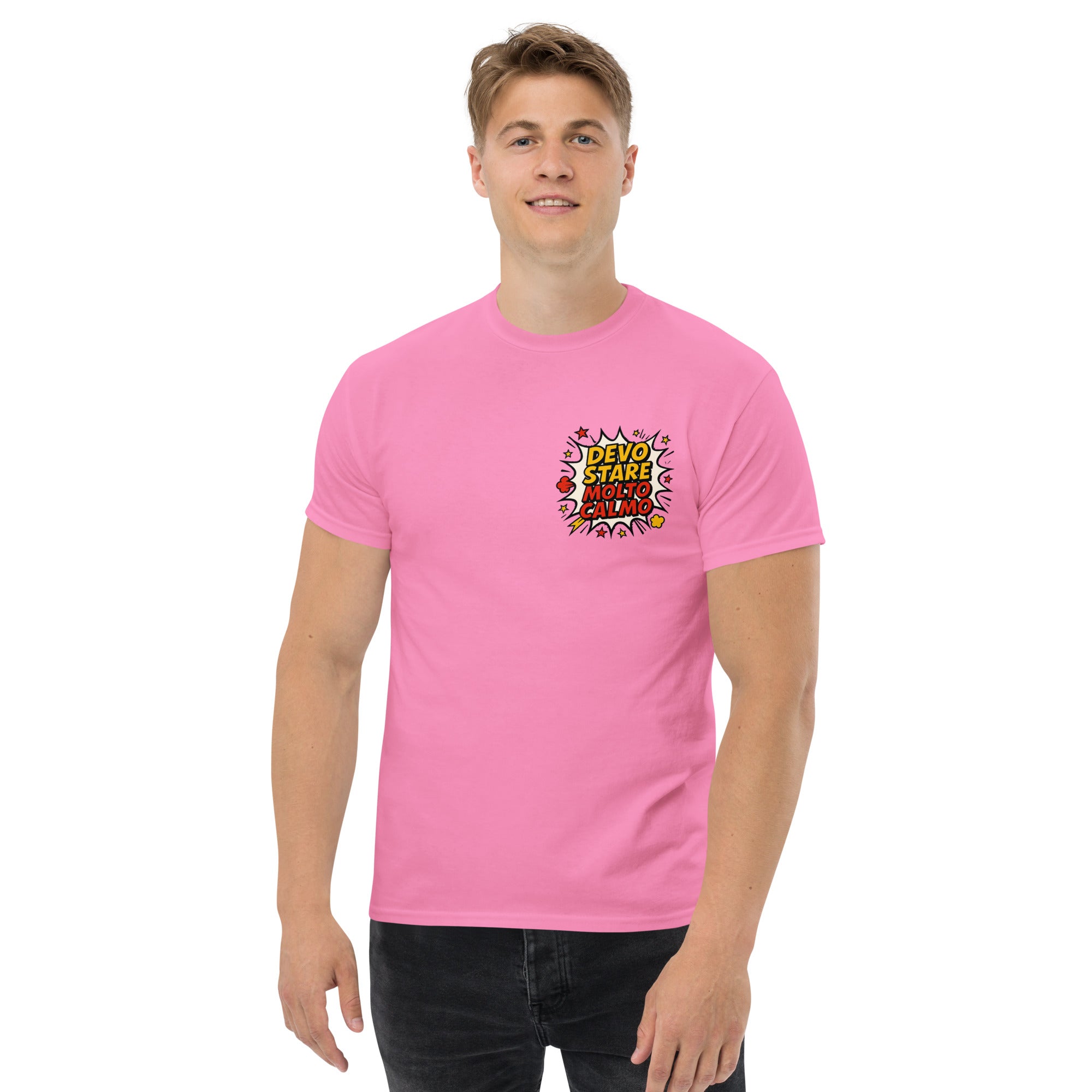 T-shirt Stampata Unisex Devo stare molto calmo