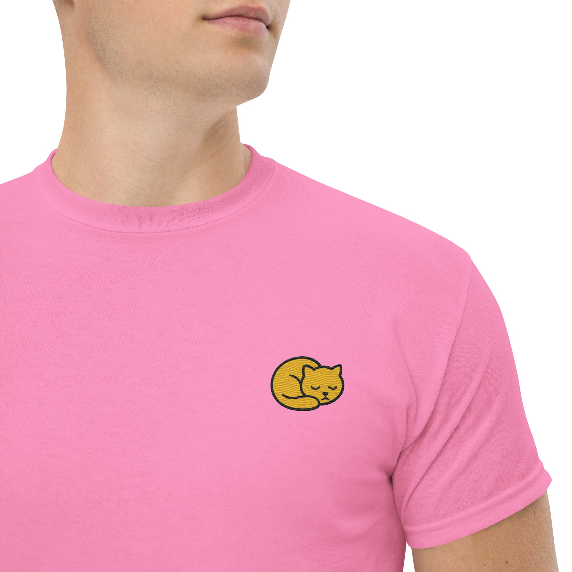 T-shirt Ricamata Unisex Gattino-Ricamati-Biiply-Biiply
