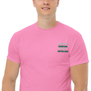 T-shirt Unisex Works Cashflow not Capitalgain White logo-Ricamati-Biiply-Biiply
