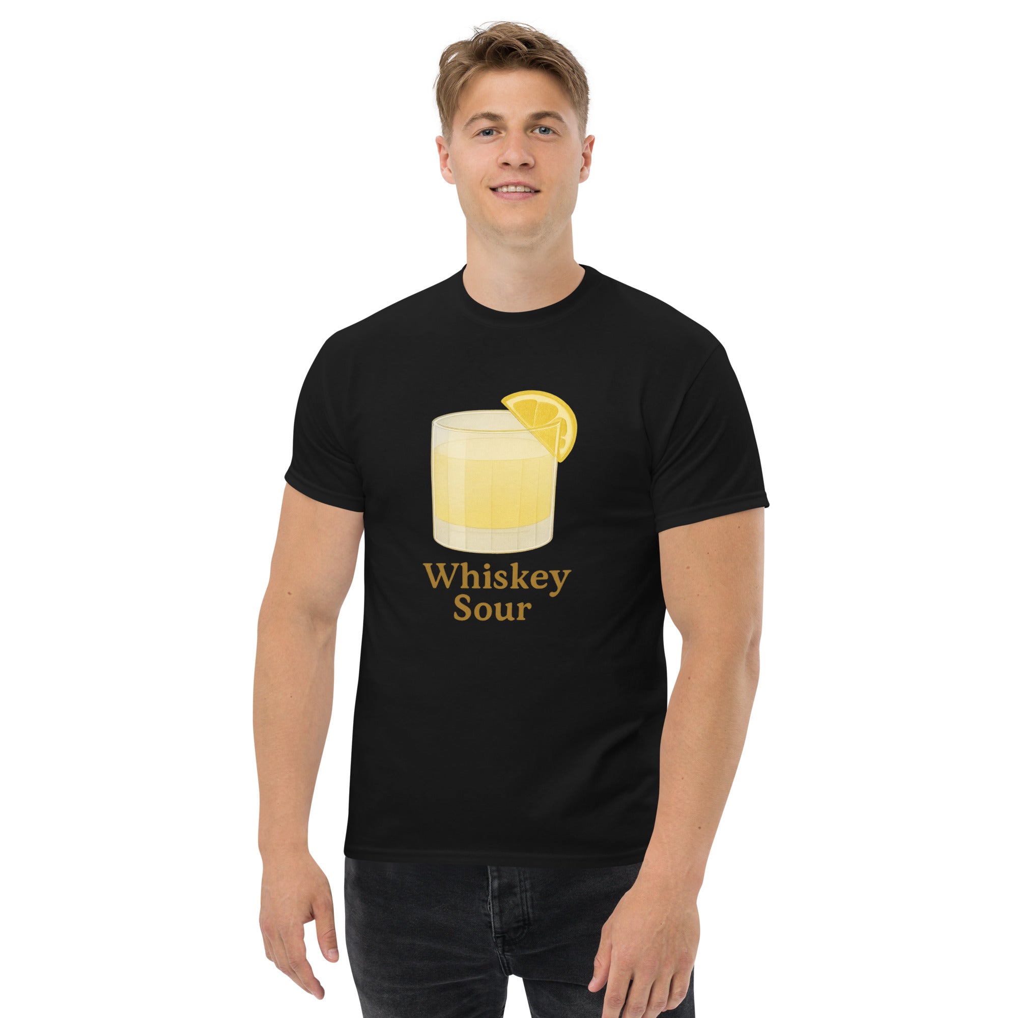 T-shirt Unisex Whiskey Sour-DTG-Biiply-Nero-S-Biiply