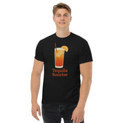 T-shirt Unisex Tequila Sunrise-DTG-Biiply-Nero-S-Biiply