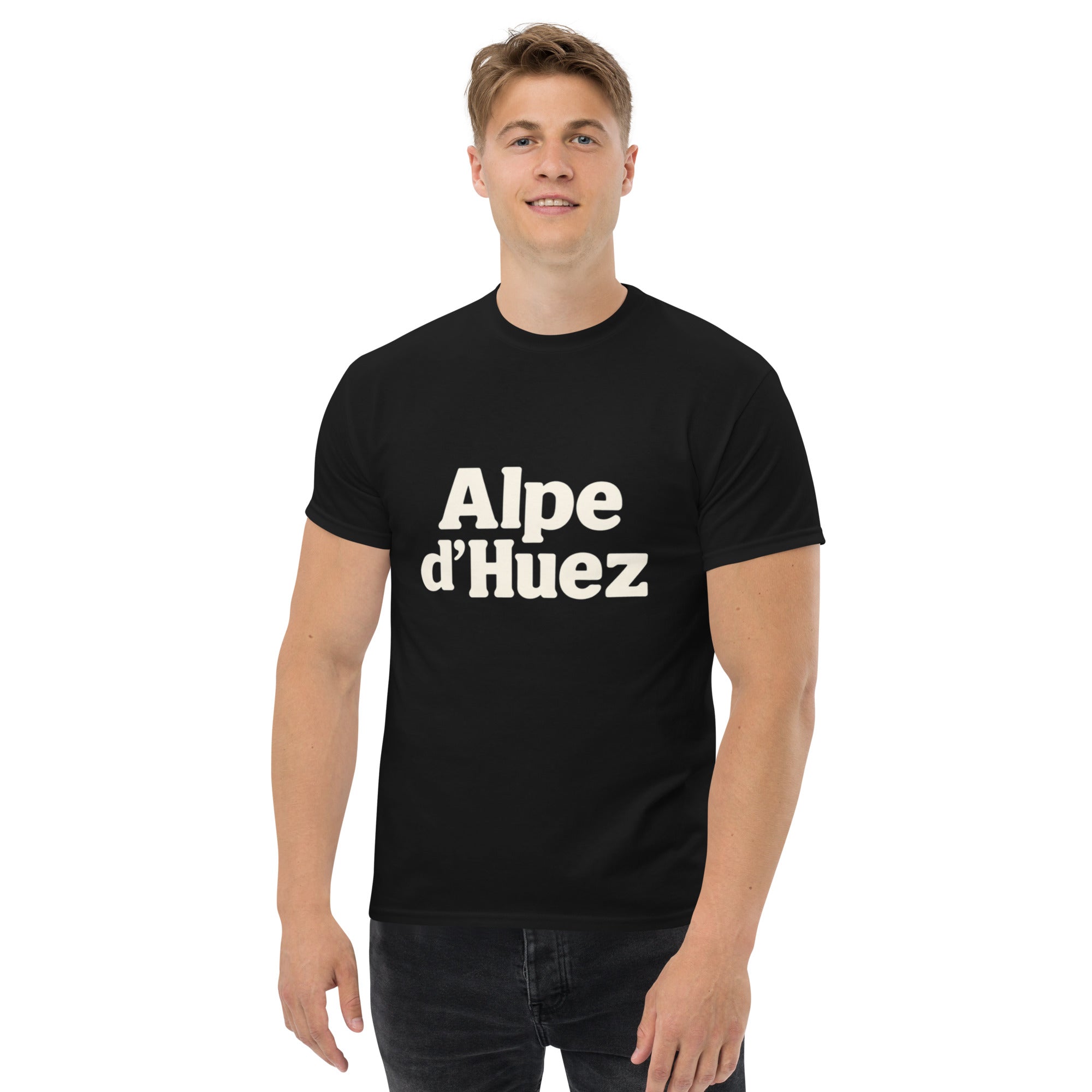 T-shirt Unisex Alpe d'Huez-DTG-Biiply-Nero-S-Biiply