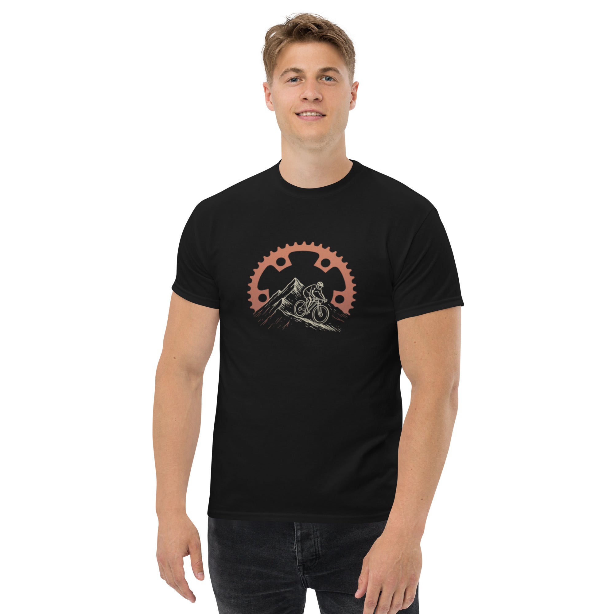 T-shirt Unisex Corona Mountain Bike-DTG-Biiply-Nero-S-Biiply
