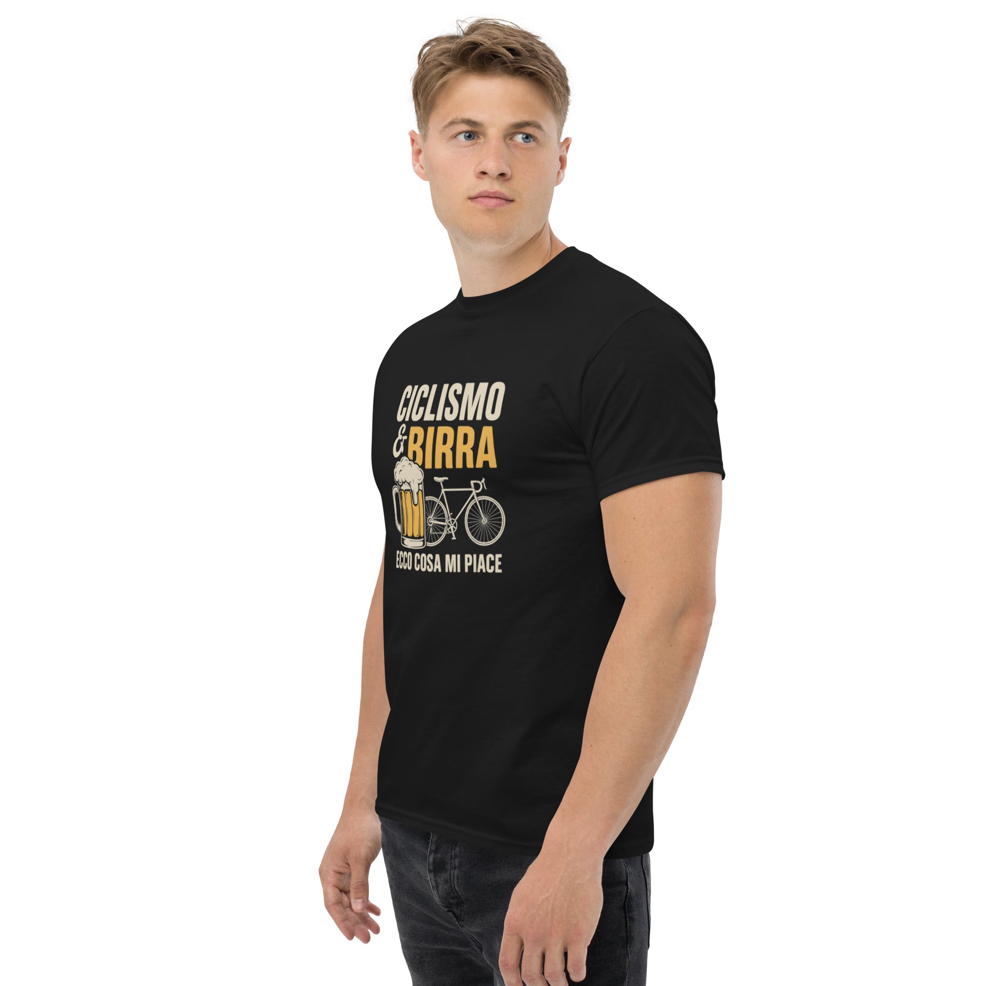 T-shirt Unisex Birra e Ciclismo-DTG-Biiply-Biiply