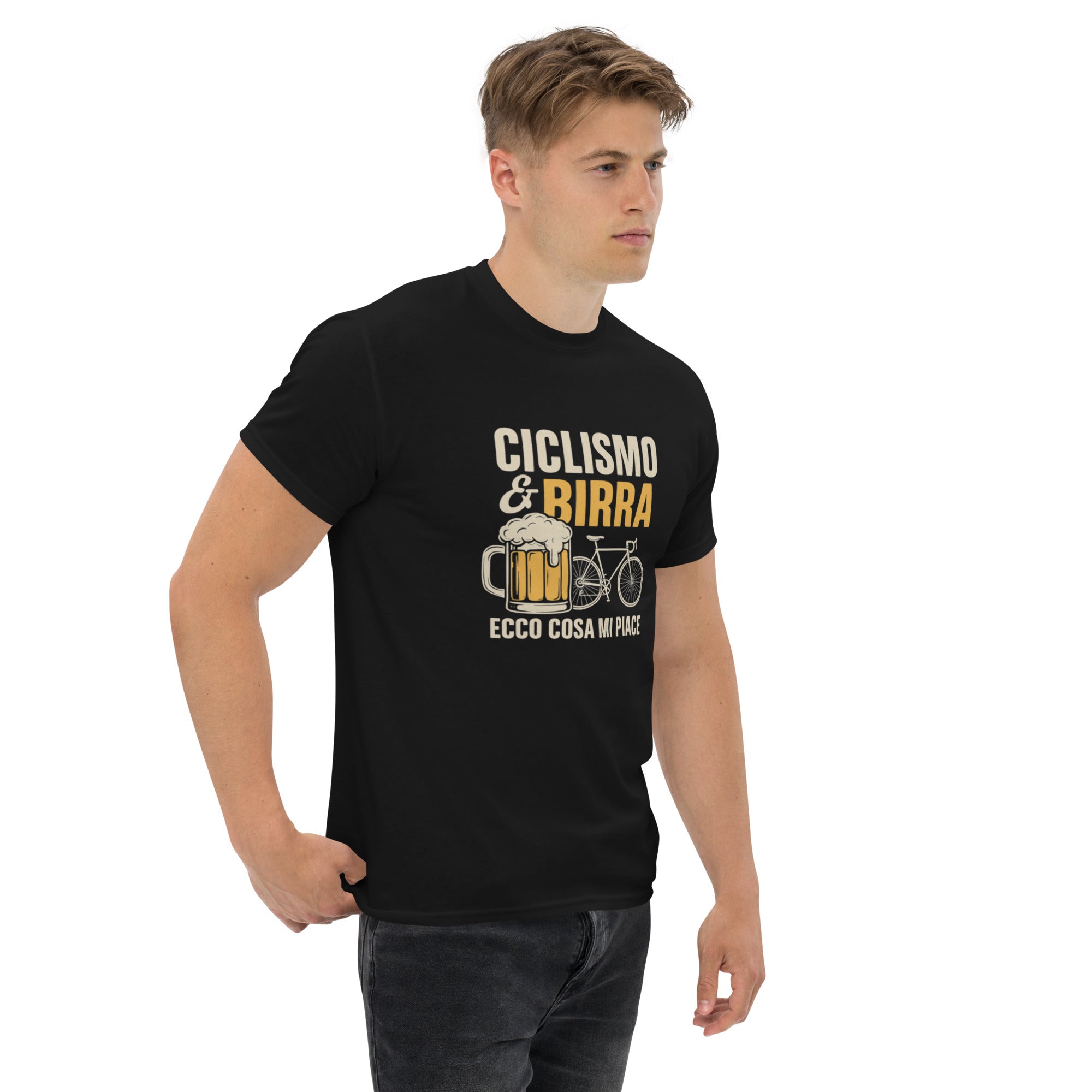 T-shirt Unisex Birra e Ciclismo-DTG-Biiply-Biiply