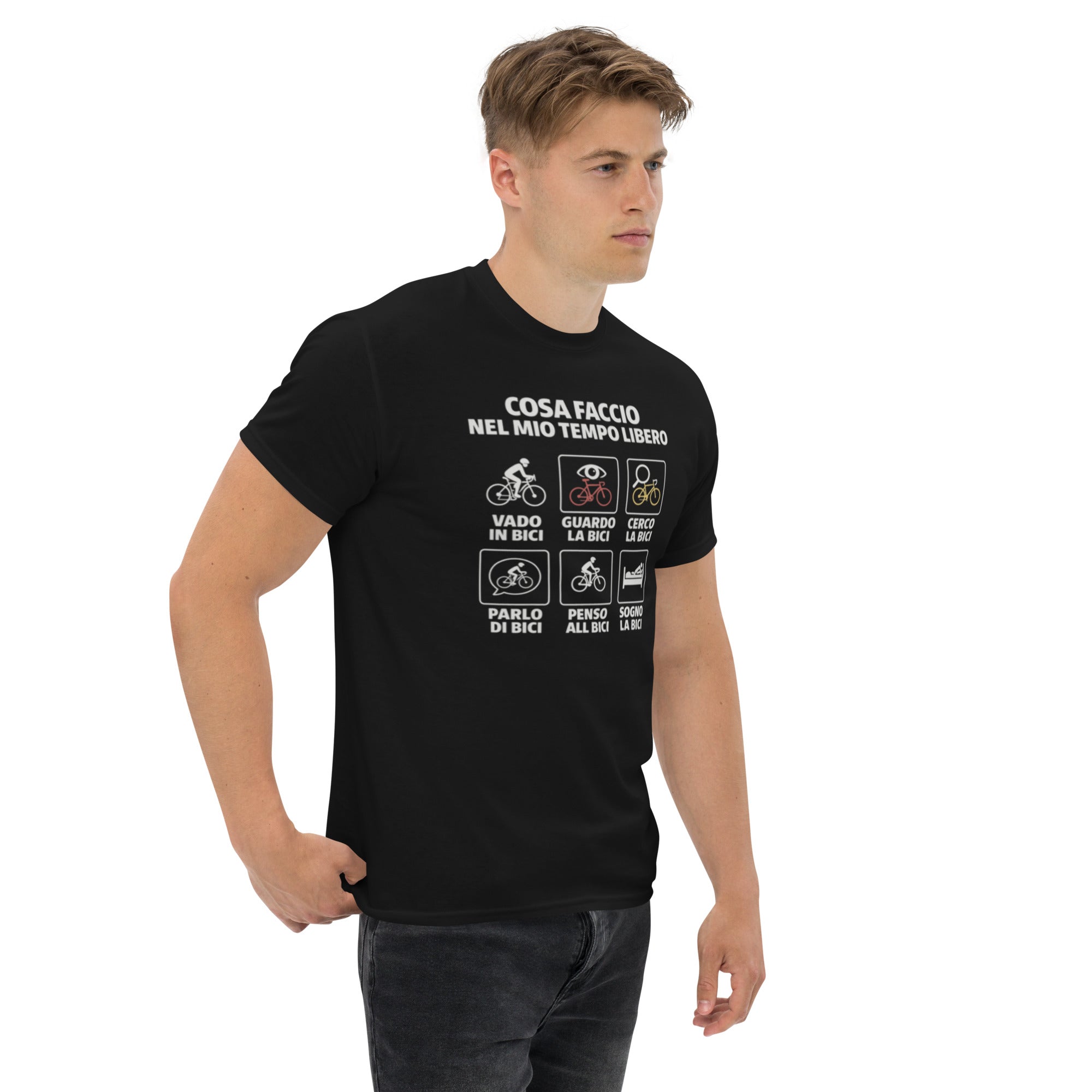 T-shirt Unisex Cosa faccio nel mio tempo libero-DTG-Biiply-Biiply
