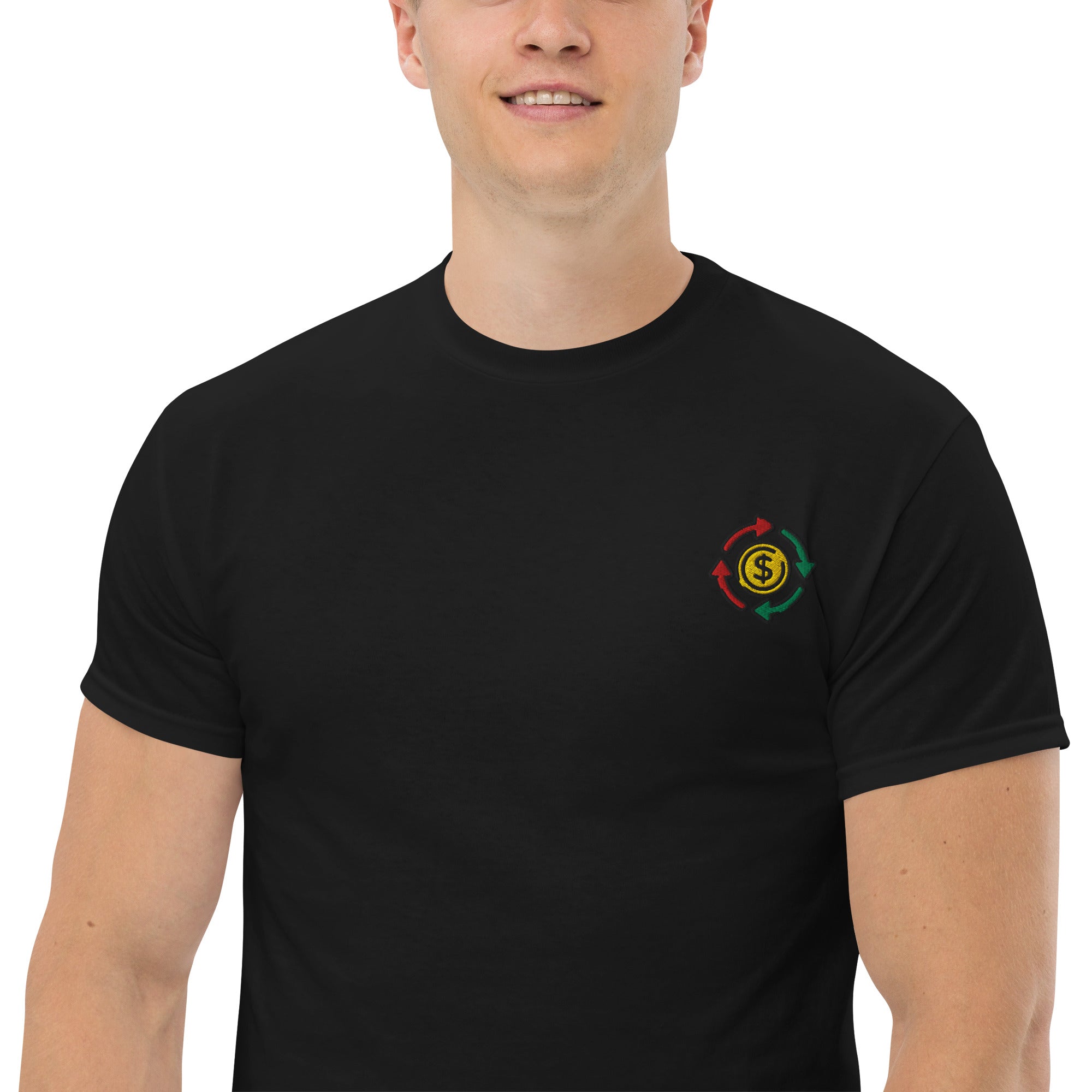 T-shirt Unisex cashflow Cirle-Ricamati-Biiply-Biiply