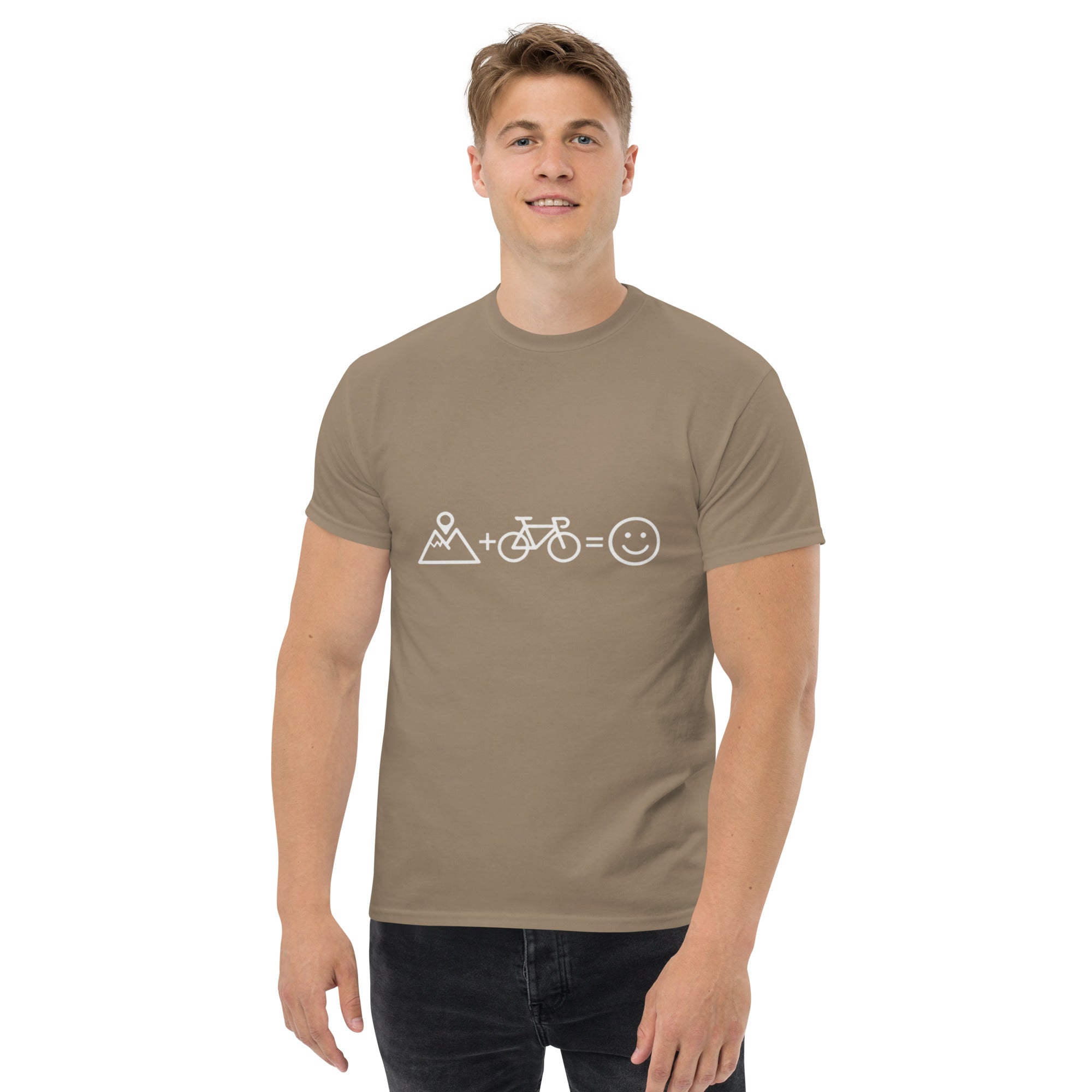 T-shirt Unisex Passione per la Bici-DTG-Biiply-Brown Savana-S-Biiply
