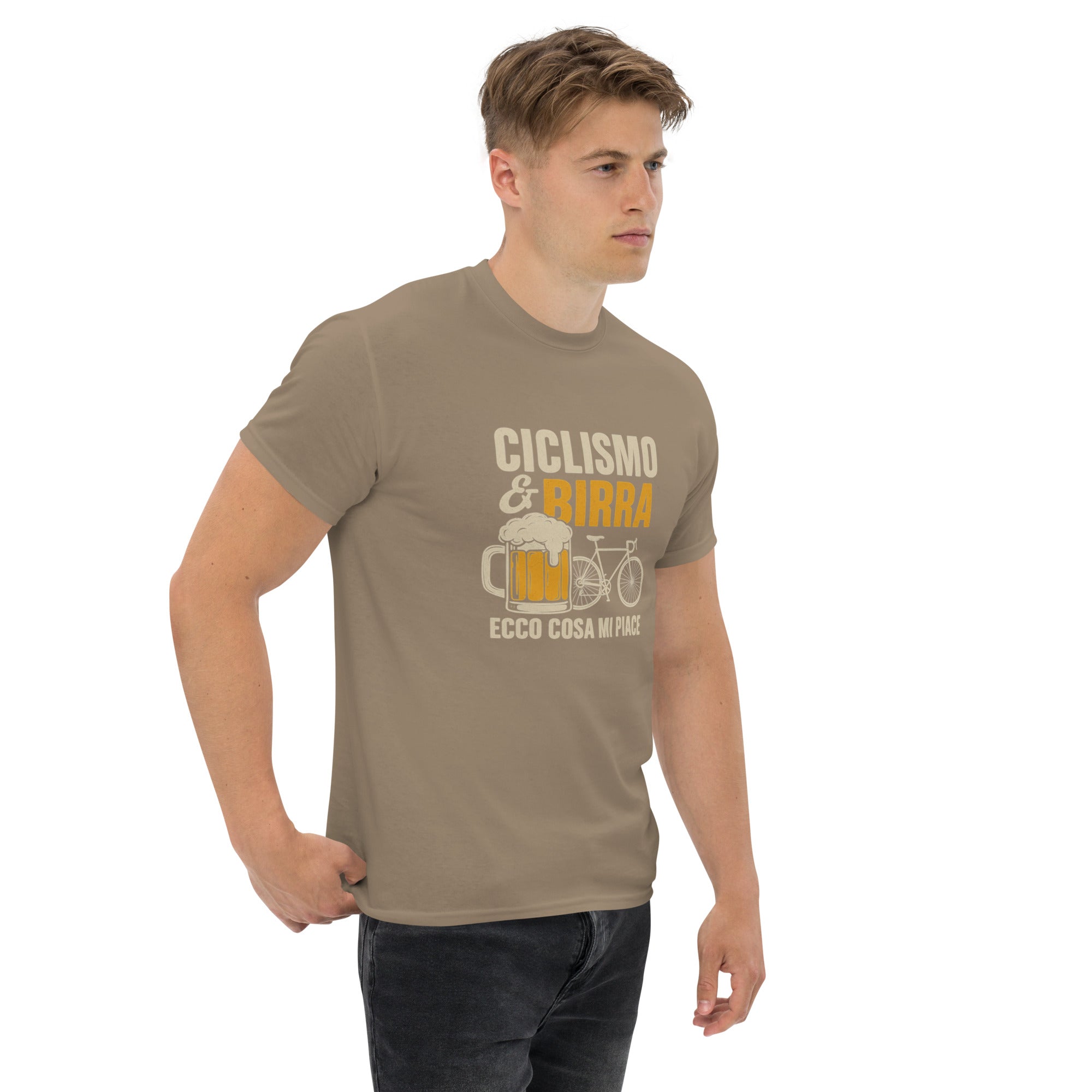 T-shirt Unisex Birra e Ciclismo-DTG-Biiply-Biiply